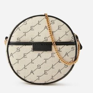 Stella McCartney monogram round crossbody chain strap